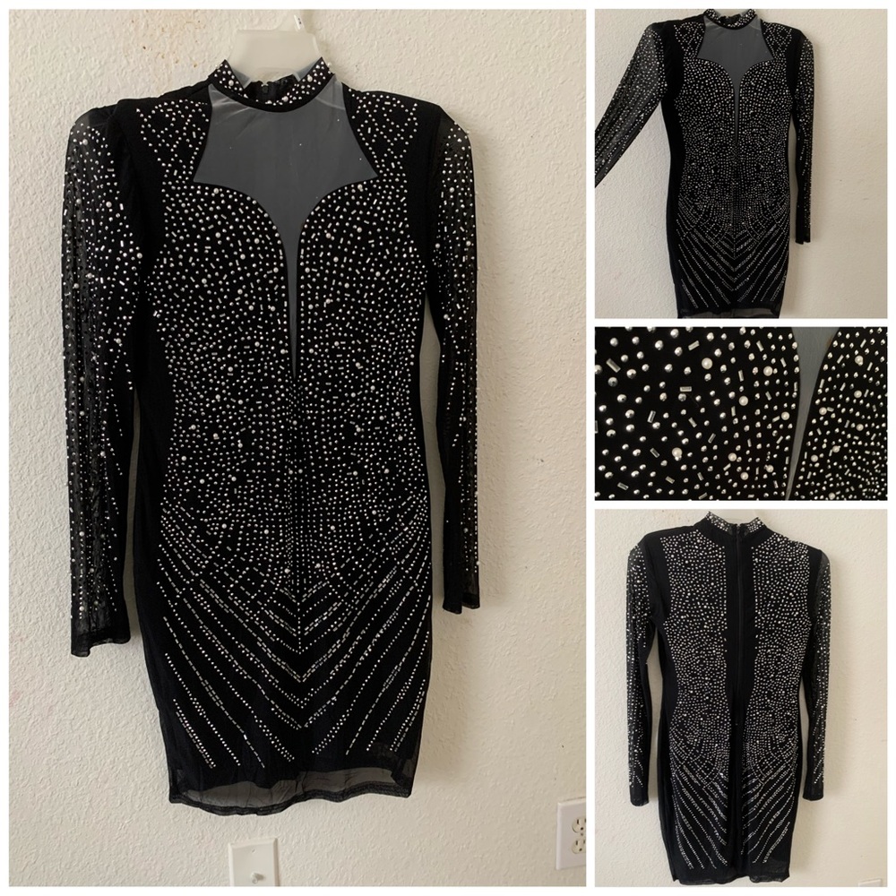 *SOLD* Sexy Black/Blinged Out Women Dress
